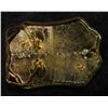 Image 2 : 96. Gold-Colored Western Style Belt Buckle with Kennedy Half Dollar.