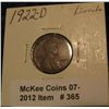 Image 1 : 365. 1922 D Lincoln Cent. VF 20.