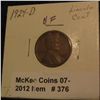 Image 1 : 376. 1924 D Lincoln Cent. VF 20.