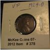 Image 1 : 378. 1924 D Lincoln Cent. VF 20.