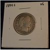 Image 1 : 934. 1894S Barber Quarter VG.