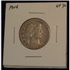 Image 1 : 960. 1904 Barber Quarter VF30.