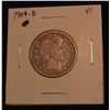 Image 1 : 977. 1909D Barber Quarter VF.