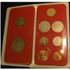 Image 1 : 1021. 1989 Gibraltar Mint Set, 9-Coins in Original Package.