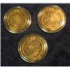 Image 2 : 614. 1911 Andrew Carnegie; 1932 Veterans; & 1964 Equal Representation Proof Bronze Medals. 41mm. Enc
