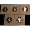 Image 2 : 1167. 1999S Set of 5 Silver Proof Washington Quarters.