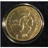 Image 1 : 730. 1982 Turkey 100 Lire Soccer Commemorative. BU. Encapsulated.