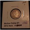 Image 1 : 1305. 1914 S Barber Dime. F-12.