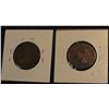 Image 2 : 1380. Lot of Canada Large Cents 1888 and 1895 both grading VF.