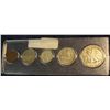 Image 2 : 1438. Type Set of Five U.S. Coins including Walking Liberty Half Dollar, Standing Liberty Quarter, M