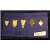 Image 1 : 1463. (5) Flint Arrowheads all with repairs.