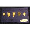 Image 2 : 1463. (5) Flint Arrowheads all with repairs.