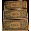 Image 2 : 1565. (3) Series 1935E $1 Silver Certificates.  One is a star replacement note.