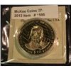 Image 1 : 1595. 2004 Republic of Liberia $10 President Ronald Reagan Commemorative in original holder. BU.