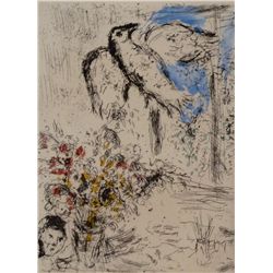 CHAGALL MARC CHAGALL  Hand Signed Colour Etching 1968
