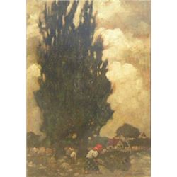 BAUMANN MAX BAUMANN Signed Oil Painting German Art