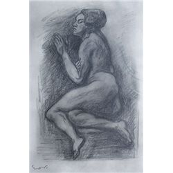 FRIESZ EMILE O. FRIESZ Drawing Nude French 1929