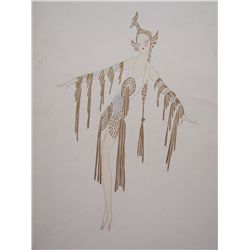 GESMAR C.GESMAR Gouache French Art Deco