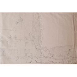 LABOUREUR J.E.LABOUREUR H.Signed Drawing French