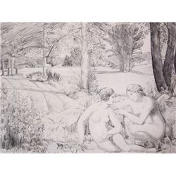 BIGNON RENE LOUIS BIGNON Etching French