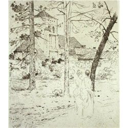 LEROLLE HENRI LEROLLE Etching French Art