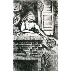 OOSTING BIERUMA OOSTING Etching Dutch Art 1940