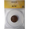1913-S LINCOLN WHEAT CENT ANACS AU50