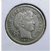 1911-S BARBER DIME AU ORIGINAL