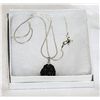 Image 1 : Genuine meteorite (tektite) from space necklace