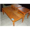 Image 1 : 3pc oak coffee and end table set