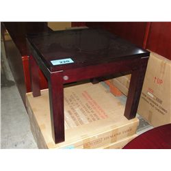 Office side table, mahogany finish