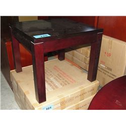 Office side table, mahogany finish