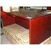Image 1 : Ruby system bow front desk and credenza set