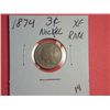 Image 1 : 1874 3 CENT NICKEL