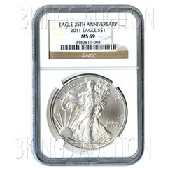 Certified Uncirculated Silver Eagle 2011 MS69