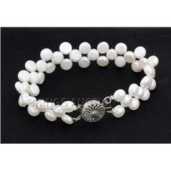 7" WHITE SIOPAO BRACELET METAL LOCK PHILIPPINES