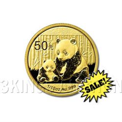 Chinese Gold Panda 10th Ounce 2012