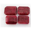 Image 1 : 143.72ctw RubyEmeraldCut LooseGemstone lot of 4
