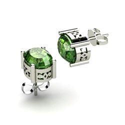 Tourmaline 1.80ctw Earring 14kt White Gold