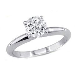 1.25 ct Round cut Diamond Solitaire Ring, I-J, SI2