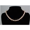 Image 1 : 239.53CTW 18" PEACH FRESHWATER PEARL NECKLACE METAL LOC