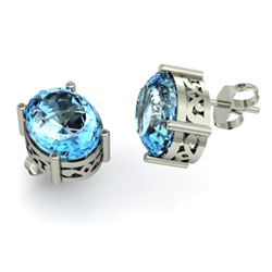 Topaz 7.00ctw Earring 14kt White Gold