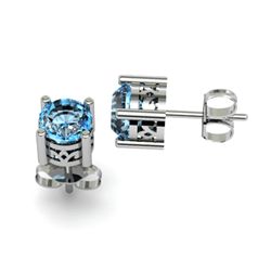 Topaz 1.12ctw Earring 14kt White Gold