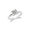 Image 1 : 1.00 ct Princess cut Diamond Solitaire Ring, I-J, SI2