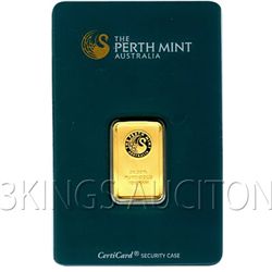 10 Gram Gold Bar Perth Mint