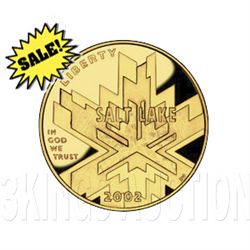 Gold $5 Commemorative 2002 Olympic 2002 Proof