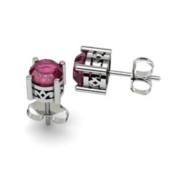 Ruby 2.10ctw Earring 14kt White Gold