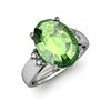 Image 1 : Tourmaline 6.80 ctw & Diamond Ring 14kt White Gold