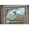 Image 1 : 2D Shakuntalam Real Gemstone Painting size 16.5in.x19.5