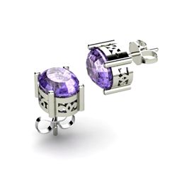 Tanzanite 3.20ctw Earring 14kt White Gold